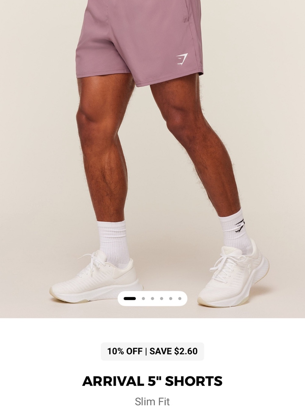 Gymshark Slim Fit Athletic Shorts - Mauve